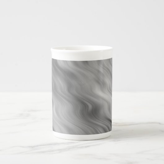 Black Roos Wavy Texture Porselein Kop (Voorkant)