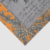 BLACK ROOS ZWART LACE HALLOEEN Tissue Paper Tissuepapier (Detail)