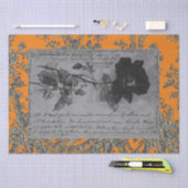 BLACK ROOS ZWART LACE HALLOEEN Tissue Paper Tissuepapier (Craft)