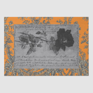 BLACK ROOS ZWART LACE HALLOEEN Tissue Paper Tissuepapier