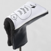 Black Rooster Croting the Good Morning Alarm Golfheadcover (3/4 voorkant)