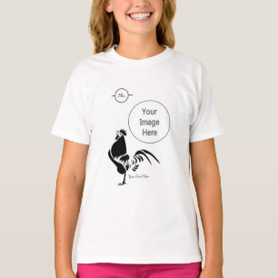 Black Rooster Croting the Good Morning Alarm T-shirt