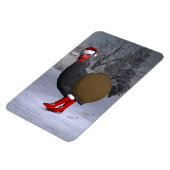 Black Rooster Santa Claus Magneet (Linkerzijde)