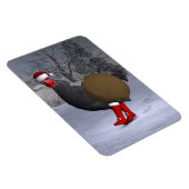 Black Rooster Santa Claus Magneet (Rechterzijde)
