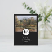 Black Rooster Silhouette Silhouette Monogram Foto Uitnodiging Briefkaart (Staand voorkant)