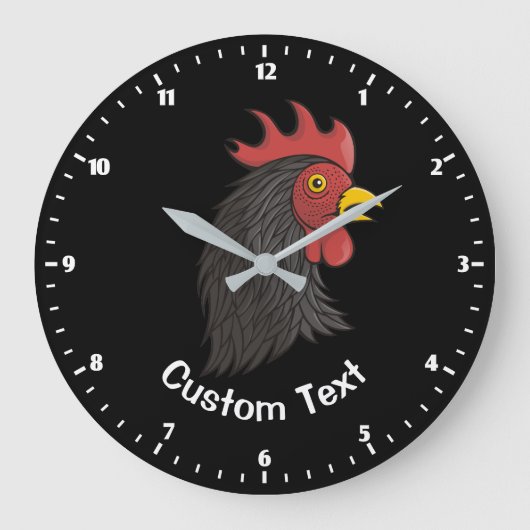 Black Rooster's kop Grote Klok (Voorkant)