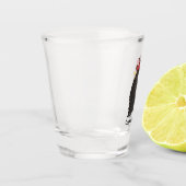 Black Rooster's kop Shot Glas (Links)