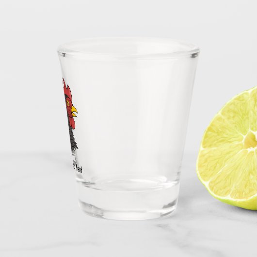 Black Rooster's kop Shot Glas (Rechts)