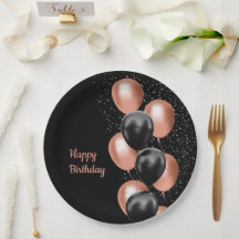 Black Rose Gouden Ballon Chic 