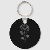 Black Rose Graphic Premium Tri-blend  Sleutelhanger (Voorkant)