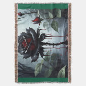 black rose green deken (Voorkant Verticaal)