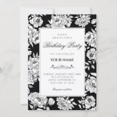 Black roses birthday kaart (Voorkant)