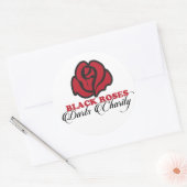 Black Roses Darts Charity Sticker (Envelop)