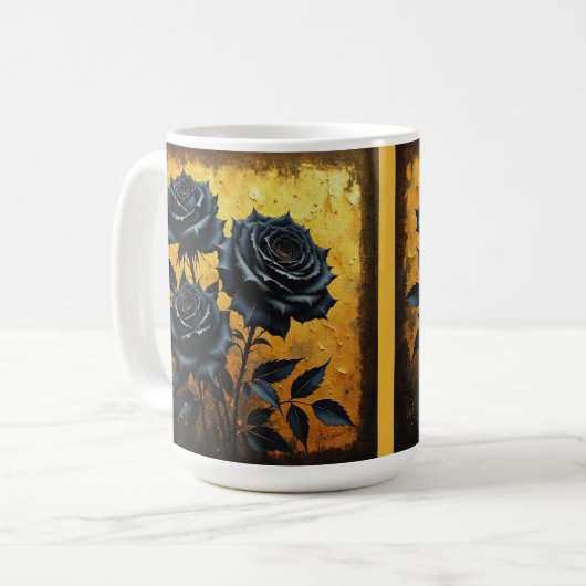 Black Roses Koffiemok (Voorkant links)