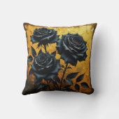 Black Roses Kussen (Achterkant)