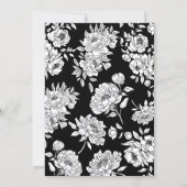 Black roses wedding kaart (Achterkant)