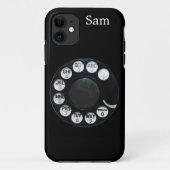 Black Rotary Dial iPhone 5 Hoesje (Achterkant)