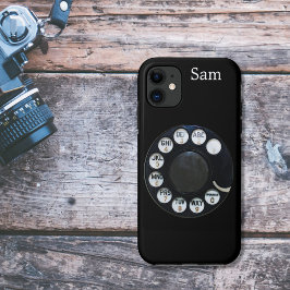 Black Rotary Dial iPhone 5 Hoesje