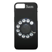 Black Rotary Dial iPhone 7 hoesje (Achterkant)