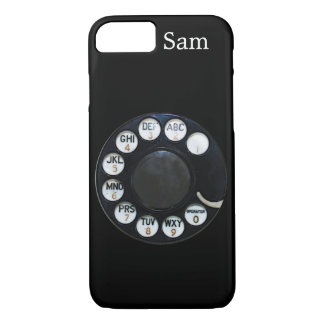 Black Rotary Dial iPhone 7 hoesje