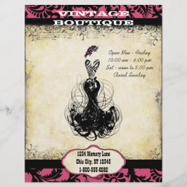 Black & Roze  Dress Boutique of Business Flyer