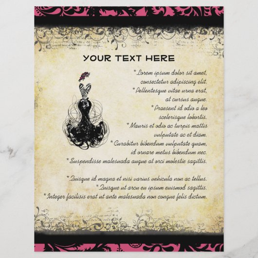 Black & Roze  Dress Boutique of Business Flyer (Achterkant)