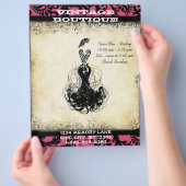 Black & Roze  Dress Boutique of Business Flyer (Hand)