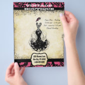 Black & Roze  Dress Boutique of Business Flyer (Hand)