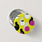 Black roze Funny Nautical Cats Ronde Button 3,2 Cm (Voorkant /achterkant)