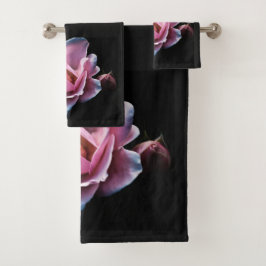Black Roze Rose Bad Handdoek