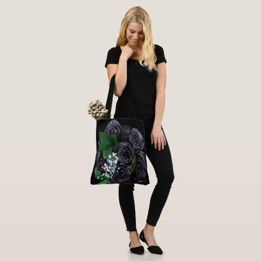 Black Rozen Bouquet Tas (Op model)