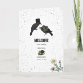 Black Rozen Crows Wedding Order of Service Programma (Voorkant)