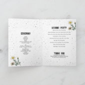 Black Rozen Crows Wedding Order of Service Programma (Binnen)