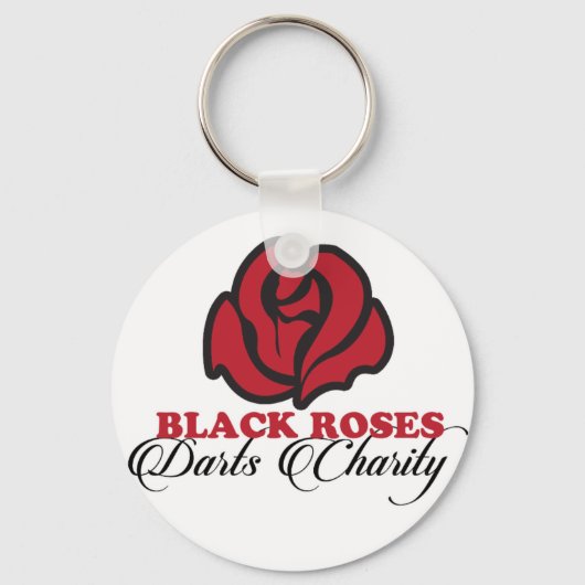 Black Rozen Darts Charity-toetsenbord Sleutelhanger (Voorkant)