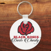 Black Rozen Darts Charity-toetsenbord Sleutelhanger (Voorkant)