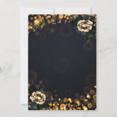 Black Rozen Stippen Pensioen Kaart (Achterkant)