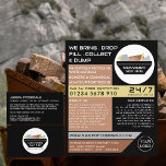 Black Rubbish Skip, Skip/Dumpster Company Flyer<br><div class="desc">Black Rubbish Skip,  Skip/Dumpster Company Adverteren broers door de winkel van het Visitekaartje.</div>