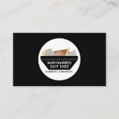 Black Rubbish Skip, Skip/Dumpster Company Visitekaartje (Voorkant)