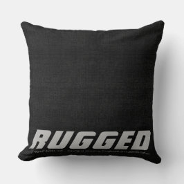 Black RUGGED stoer, hoofdzakelijk bepaald Kussen