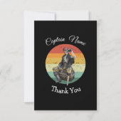 Black Rum Skeleton Party Pirate - Hartelijk dank Bedankkaart (Voorkant)