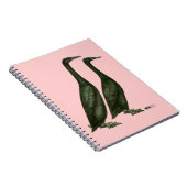 Black Runner Ducks Notitieboek (Rechterzijde)