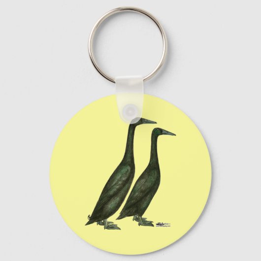 Black Runner Ducks Sleutelhanger (Voorkant)