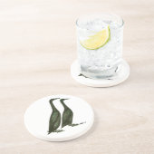 Black Runner Ducks Zandsteen Onderzetter (Zijkant)