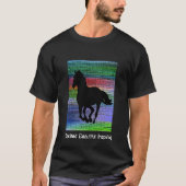 Black Running Horse T-Shirt (Voorkant)