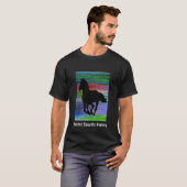 Black Running Horse T-Shirt (Voorkant volledig)