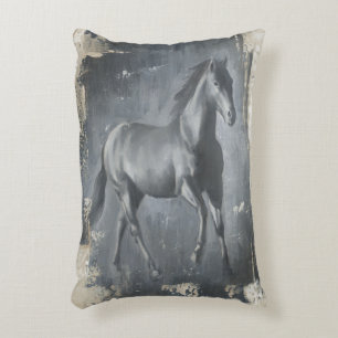 Black Running Stallion Accent Kussen