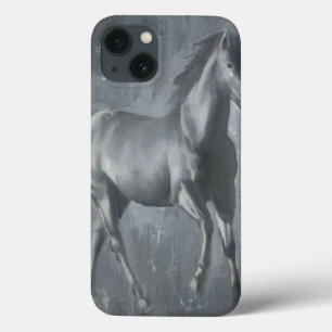 Black Running Stallion iPhone 13 Hoesje