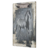 Black Running Stallion Klembord (Links)