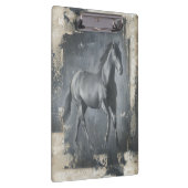 Black Running Stallion Klembord (Rechts)