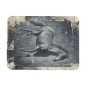 Black Running Stallion Magneet (Horizontaal)